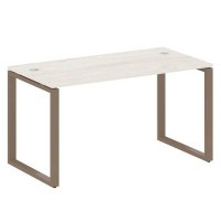 Metal System Style БО.СП-3 (Дуб Наварра/мокко) Стол письменный на О-образном м/к