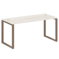 Metal System Style БО.СП-4 (Дуб Наварра/мокко) Стол письменный на О-образном м/к