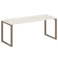 Metal System Style БО.СП-5 (Дуб Наварра/мокко) Стол письменный на О-образном м/к