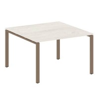 Metal System Style БП.ПРГ-1.2 (Дуб Наварра/мокко) Переговорный стол (1 столешница) на П-образном м/к