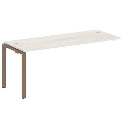 Metal System Style БП.ПРС-СП-1.5 (Дуб Наварра/мокко) Проходной наборный элемент рабочей станции на П-образном м/к (проходная опора Б.ОСП-72, столешница, комплект траверс)