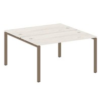 Metal System Style БП.РАС-СП-2.3 (Дуб Наварра/мокко) Рабочая станция на П-образном м/к