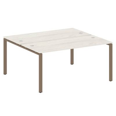 Metal System Style БП.РАС-СП-2.4 (Дуб Наварра/мокко) Рабочая станция на П-образном м/к