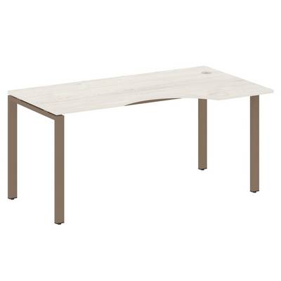 Metal System Style БП.СА-1 Пр (Дуб Наварра/мокко) Стол криволинейный правый на П-образном м/к