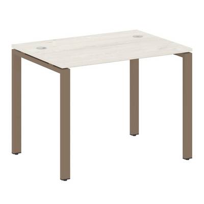 Metal System Style БП.СП-1 (Дуб Наварра/мокко) Стол письменный на П-образном м/к