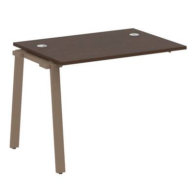 Metal System Style БА.ПРС-СП-1.1 (Венге цаво/мокко) Проходной наборный на А-образном м/к элемент рабочей станции (проходная опора Б.ОСП-72, столешница, комплект траверс)