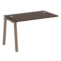 Metal System Style БА.ПРС-СП-1.2 (Венге цаво/мокко) Проходной наборный на А-образном м/к элемент рабочей станции (проходная опора Б.ОСП-72, столешница, комплект траверс)