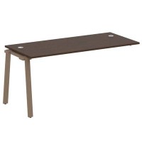 Metal System Style БА.ПРС-СП-1.4 (Венге цаво/мокко) Проходной наборный элемент рабочей станции на А-образном м/к (проходная опора Б.ОСП-72, столешница, комплект траверс)