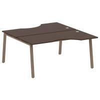 Metal System Style БА.РАС-СА-2.1 (Венге цаво/мокко) Рабочая станция криволинейная на А-образном м/к