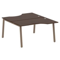 Metal System Style БА.РАС-СА-2.2 (Венге цаво/мокко) Рабочая станция криволинейная на А-образном м/к