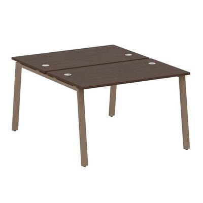 Metal System Style БА.РАС-СП-2.2 (Венге цаво/мокко) Рабочая станция на А-образном м/к