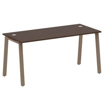 Metal System Style БА.СП-4 (Венге цаво/мокко) Стол письменный на А-образном м/к