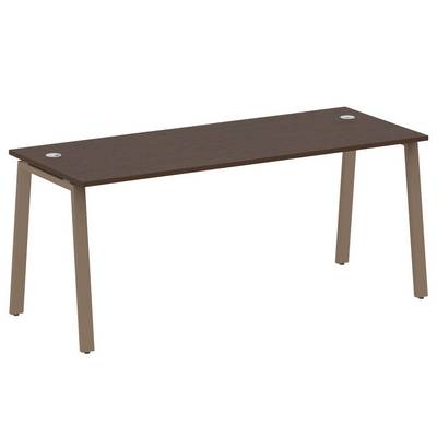 Metal System Style БА.СП-5 (Венге цаво/мокко) Стол письменный на А-образном м/к