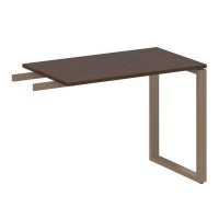 Metal System Style БО.ПР-3 (Венге цаво/мокко) Приставной элемент на О-образном м/к (используется в качестве брифинга или боковой приставки)