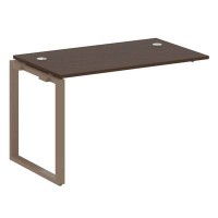 Metal System Style БО.ПРС-СП-1.2 (Венге цаво/мокко) Проходной наборный элемент рабочей станции на О-образном  м/к(проходная опора Б.ОСП-72, столешница, комплект траверс)