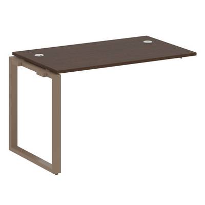 Metal System Style БО.ПРС-СП-1.2 (Венге цаво/мокко) Проходной наборный элемент рабочей станции на О-образном  м/к(проходная опора Б.ОСП-72, столешница, комплект траверс)