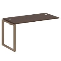 Metal System Style БО.ПРС-СП-1.3 (Венге цаво/мокко) Проходной наборный элемент рабочей станции на О-образномм м/к (проходная опора Б.ОСП-72, столешница, комплект траверс)