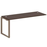 Metal System Style БО.ПРС-СП-1.5 (Венге цаво/мокко) Проходной наборный элемент рабочей станции на О-образном м/к (проходная опора Б.ОСП-72, столешница, комплект траверс)