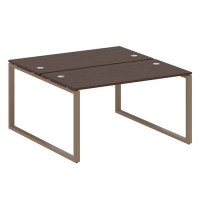 Metal System Style БО.РАС-СП-2.3 (Венге цаво/мокко) Рабочая станция на О-образном м/к