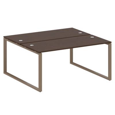 Metal System Style БО.РАС-СП-2.4 (Венге цаво/мокко) Рабочая станция на О-образном м/к