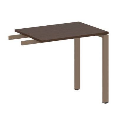 Metal System Style БП.ПР-2 (Венге цаво/мокко) Приставной элемент на П-образном м/к (используется в качестве брифинга или боковой приставки)