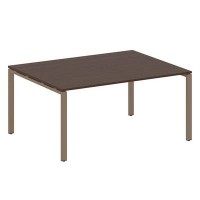 Metal System Style БП.ПРГ-1.4 (Венге цаво/мокко) Переговорный стол (1 столешница) на П-образном м/к