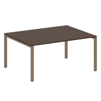 Metal System Style БП.ПРГ-1.4 (Венге цаво/мокко) Переговорный стол (1 столешница) на П-образном м/к