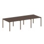 Metal System Style БП.ПРГ-3.1 (Венге цаво/мокко) Переговорный стол (3 столешницы) на П-образном м/к
