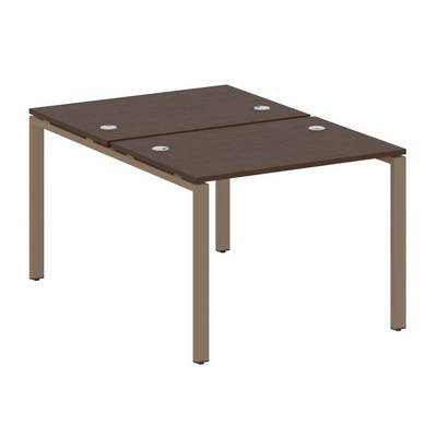 Metal System Style БП.РАС-СП-2.1 (Венге цаво/мокко) Рабочая станция на П-образном м/к