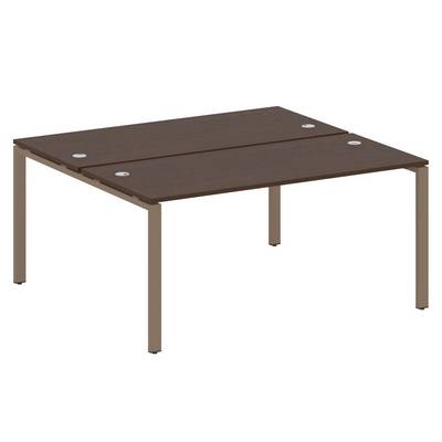 Metal System Style БП.РАС-СП-2.4 (Венге цаво/мокко) Рабочая станция на П-образном м/к