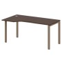 Metal System Style БП.СА-1 Л (Венге цаво/мокко) Стол криволинейный левый на П-образном м/к
