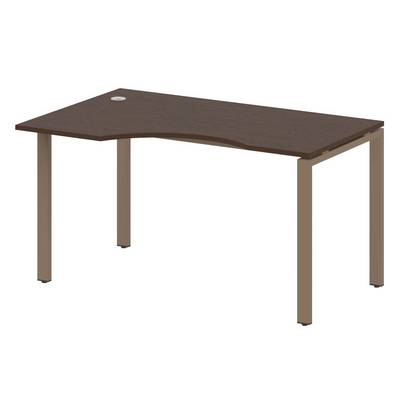 Metal System Style БП.СА-2 Л (Венге цаво/мокко) Стол криволинейный левый на П-образном м/к