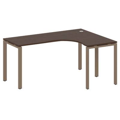 Metal System Style БП.СА-4 Пр (Венге цаво/мокко) Стол криволинейный правый на П-образном м/к