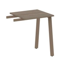 Metal System Style БА.ПР-1 (Вяз благородный/мокко) Приставной элемент на А-образном м/к (используется в качестве брифинга или боковой приставки)