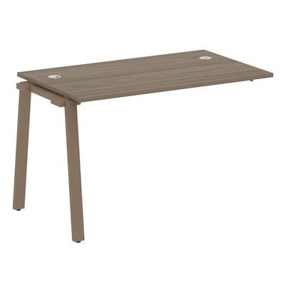 Metal System Style БА.ПРС-СП-1.2 (Вяз благородный/мокко) Проходной наборный на А-образном м/к элемент рабочей станции (проходная опора Б.ОСП-72, столешница, комплект траверс)