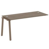 Metal System Style БА.ПРС-СП-1.4 (Вяз благородный/мокко) Проходной наборный элемент рабочей станции на А-образном м/к (проходная опора Б.ОСП-72, столешница, комплект траверс)