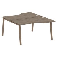 Metal System Style БА.РАС-СА-2.2 (Вяз благородный/мокко) Рабочая станция криволинейная на А-образном м/к