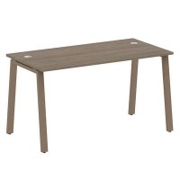 Metal System Style БА.СП-3 (Вяз благородный/мокко) Стол письменный на А-образном м/к