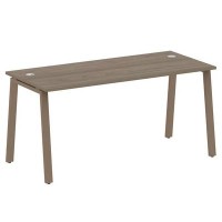 Metal System Style БА.СП-4 (Вяз благородный/мокко) Стол письменный на А-образном м/к