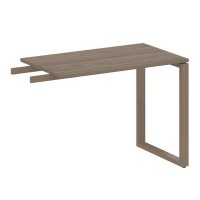 Metal System Style БО.ПР-3 (Вяз благородный/мокко) Приставной элемент на О-образном м/к (используется в качестве брифинга или боковой приставки)