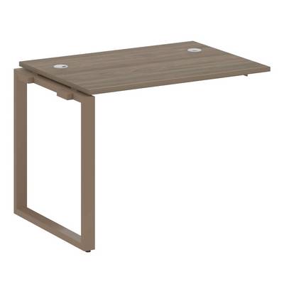 Metal System Style БО.ПРС-СП-1.1 (Вяз благородный/мокко) Проходной наборный элемент рабочей станции  на О-образном м/к  (проходная опора Б.ОСП-72, столешница, комплект траверс)