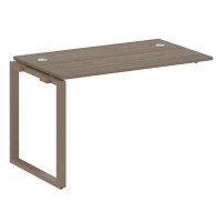 Metal System Style БО.ПРС-СП-1.2 (Вяз благородный/мокко) Проходной наборный элемент рабочей станции на О-образном  м/к(проходная опора Б.ОСП-72, столешница, комплект траверс)