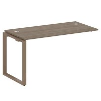 Metal System Style БО.ПРС-СП-1.3 (Вяз благородный/мокко) Проходной наборный элемент рабочей станции на О-образномм м/к (проходная опора Б.ОСП-72, столешница, комплект траверс)