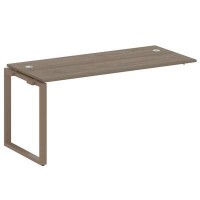 Metal System Style БО.ПРС-СП-1.4 (Вяз благородный/мокко) Проходной наборный элемент рабочей станции на О-образном м/к (проходная опора Б.ОСП-72, столешница, комплект траверс)