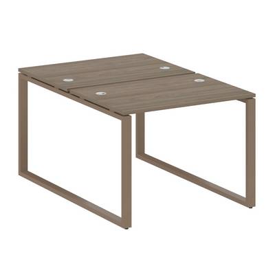 Metal System Style БО.РАС-СП-2.1 (Вяз благородный/мокко) Рабочая станция на О-образном м/к