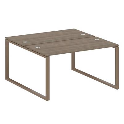 Metal System Style БО.РАС-СП-2.3 (Вяз благородный/мокко) Рабочая станция на О-образном м/к