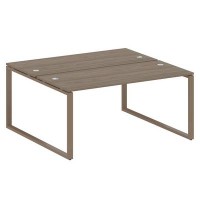 Metal System Style БО.РАС-СП-2.4 (Вяз благородный/мокко) Рабочая станция на О-образном м/к