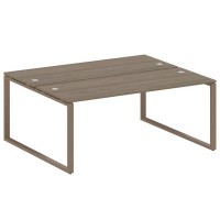 Metal System Style БО.РАС-СП-2.5 (Вяз благородный/мокко) Рабочая станция на О-образном м/к