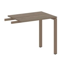 Metal System Style БП.ПР-2 (Вяз благородный/мокко) Приставной элемент на П-образном м/к (используется в качестве брифинга или боковой приставки)