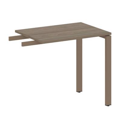 Metal System Style БП.ПР-2 (Вяз благородный/мокко) Приставной элемент на П-образном м/к (используется в качестве брифинга или боковой приставки)